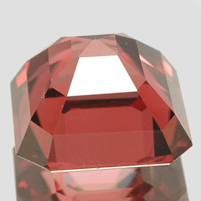 Circón rosa natural de 3,14 ct, corte esmeralda, VVS-VS