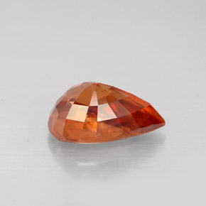 Circón naranja natural de 3,05 ct, en forma de pera, VS