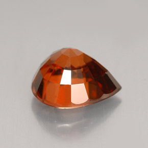 Circón naranja natural de 3,65 ct, en forma de pera, VVS