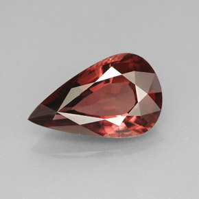 Circón rosa natural de 5,53 ct, en forma de pera, VS