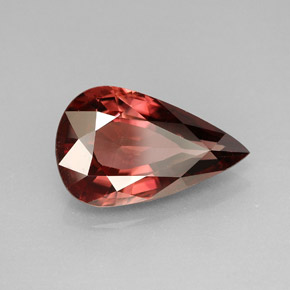 Circón rosa natural de 5,53 ct, en forma de pera, VS