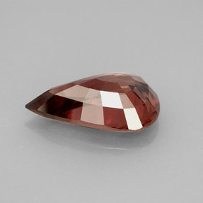 Circón rosa natural de 5,53 ct, en forma de pera, VS