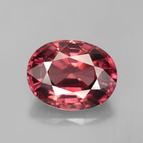 Circón rosa natural de 5,40 ct, corte óvalo, VS