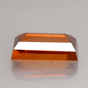 Circón naranja natural de 4,12 ct, baguette, VS