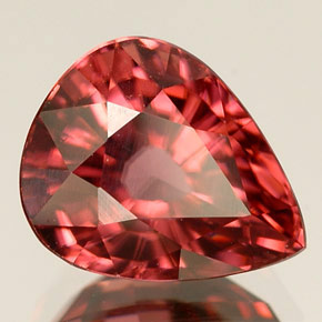 Circón rosa natural de 4,25 ct, en forma de pera, VVS