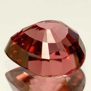 Circón rosa natural de 4,25 ct, en forma de pera, VVS