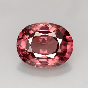 Circón rosa natural de 4,79 ct, corte óvalo, VVS-VS
