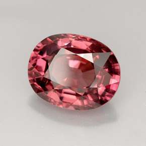 Circón rosa natural de 4,79 ct, corte óvalo, VVS-VS