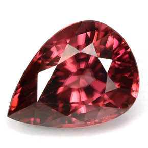 Circón rosa natural de 4,50 ct, en forma de pera, VVS