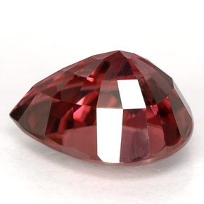 Circón rosa natural de 4,50 ct, en forma de pera, VVS