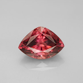 Circón rosa natural de 4,12 ct, forma elegante, VVS
