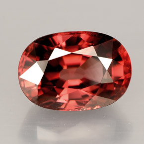 Circón naranja natural de 4,50 ct, corte óvalo, VVS