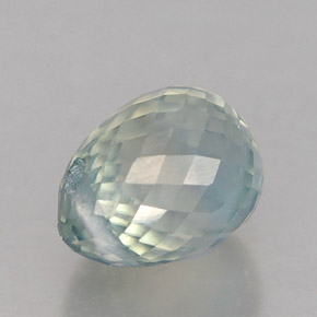 Circón verde natural de 1,82 ct, briolette, VS