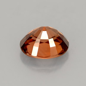 Circón naranja natural de 4,07 ct, corte óvalo, VVS
