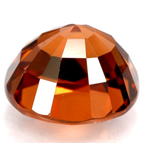 Circón naranja natural de 4,64 ct, corte óvalo, VVS