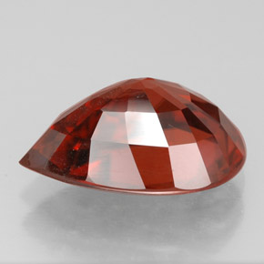 Circón naranja natural de 4,14 ct, en forma de pera, VVS