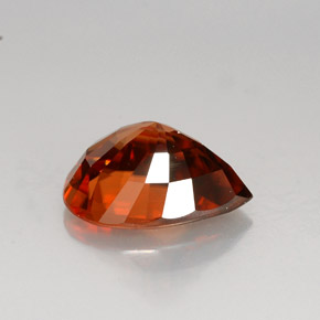 Circón naranja natural de 4,79 ct, en forma de pera, VVS-VS