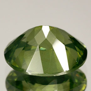 Circón verde natural de 3,64 ct, corte óvalo, VS