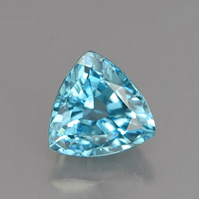 Circón azul natural de 1,20 ct, trillón, VVS-VS