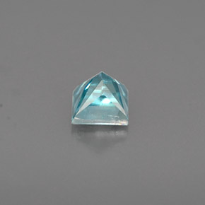 Circón azul natural de 0,65 ct, cuadrado, VS