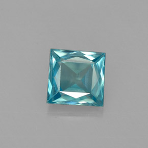 Circón Azul natural de 1.36 ct, Cuadrado, VS