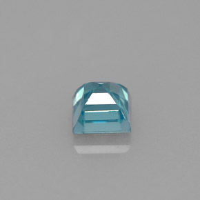 Circón azul natural de 1,26 ct, cuadrado, VS