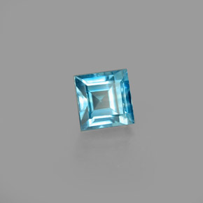Circón azul natural de 1,02 ct, cuadrado, VS
