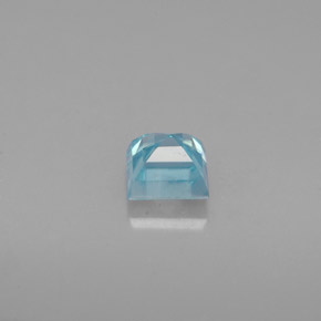 Circón azul natural de 0,84 ct, cuadrado, VVS-VS