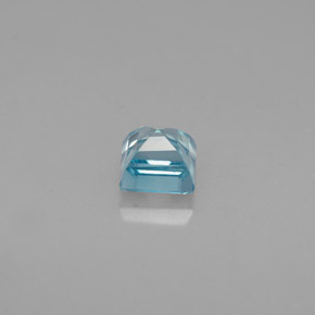 Circón azul natural de 0,76 ct, cuadrado, VVS-VS