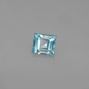 Circón azul natural de 0,70 ct, cuadrado, VVS-VS