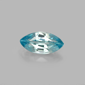 Circón azul natural de 1,24 ct, marquesa, VVS