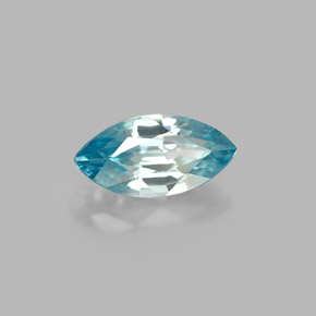 Circón azul natural de 1,24 ct, marquesa, VVS