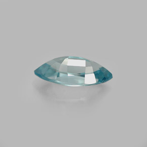 Circón azul natural de 1,24 ct, marquesa, VVS