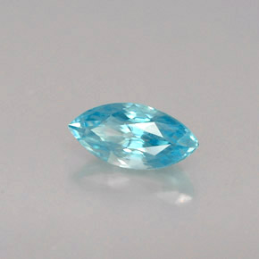 Circón azul natural de 0,72 ct, marquesa, VVS