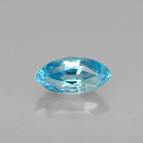 Circón azul natural de 0,78 ct, marquesa, VVS