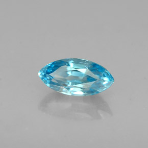 Circón azul natural de 0,78 ct, marquesa, VVS