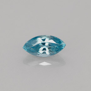 Circón azul natural de 1,14 ct, marquesa, VVS
