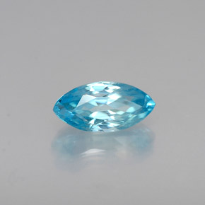 Circón azul natural de 0,68 ct, marquesa, VVS