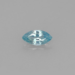 Circón azul natural de 0,59 ct, marquesa, VVS-VS