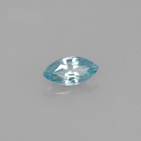 Circón azul natural de 0,59 ct, marquesa, VVS-VS