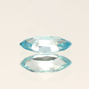 Circón azul natural de 0,50 ct, marquesa, VVS
