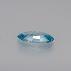 Circón azul natural de 0,50 ct, marquesa, VVS