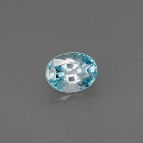 Circón azul natural de 0,82 ct, corte óvalo, VVS-VS