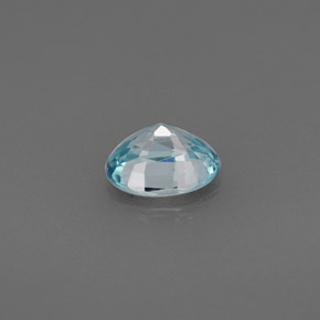 Circón azul natural de 0,82 ct, corte óvalo, VVS-VS