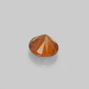Circón Naranja natural de 0.63 ct, Corte Redondo, VVS-VS