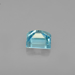 Circón azul natural de 0,79 ct, cuadrado, VVS-VS