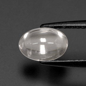 Circón blanco natural de 1,72 ct, corte óvalo, transparente
