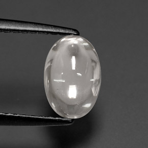 Circón blanco natural de 1,72 ct, corte óvalo, transparente