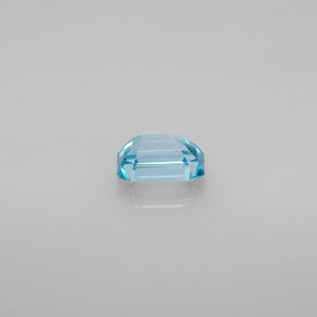 Circón azul natural de 1,02 ct, corte esmeralda, VVS