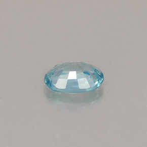 Circón azul natural de 0,70 ct, corte óvalo, VS